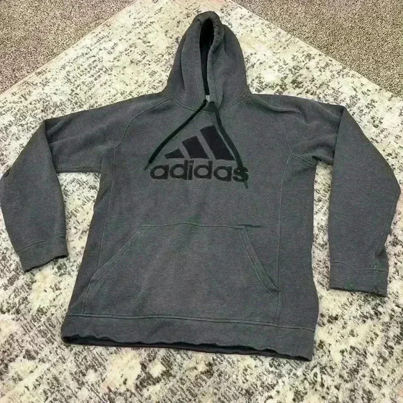 Adidas gray hoodie size medium. A staple for your closet - Picture 1 of 5